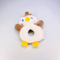 Grey penguin baby rattle