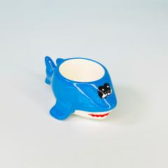 Shark ceramic egg cup