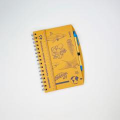 Recycled ocean notebook front cover