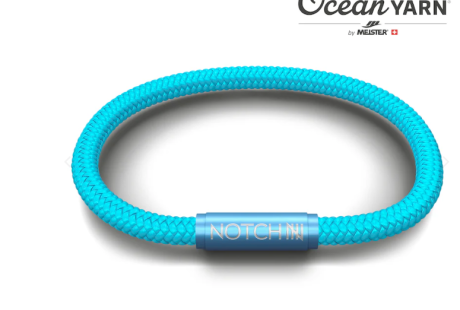 Bracelet made from recycled ocean plastic waste